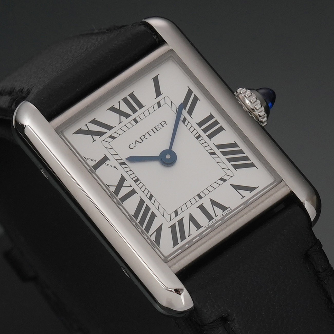 Cartier Tank Must Small SolarBeat WSTA0060 Ladies Watch 100% Authentic