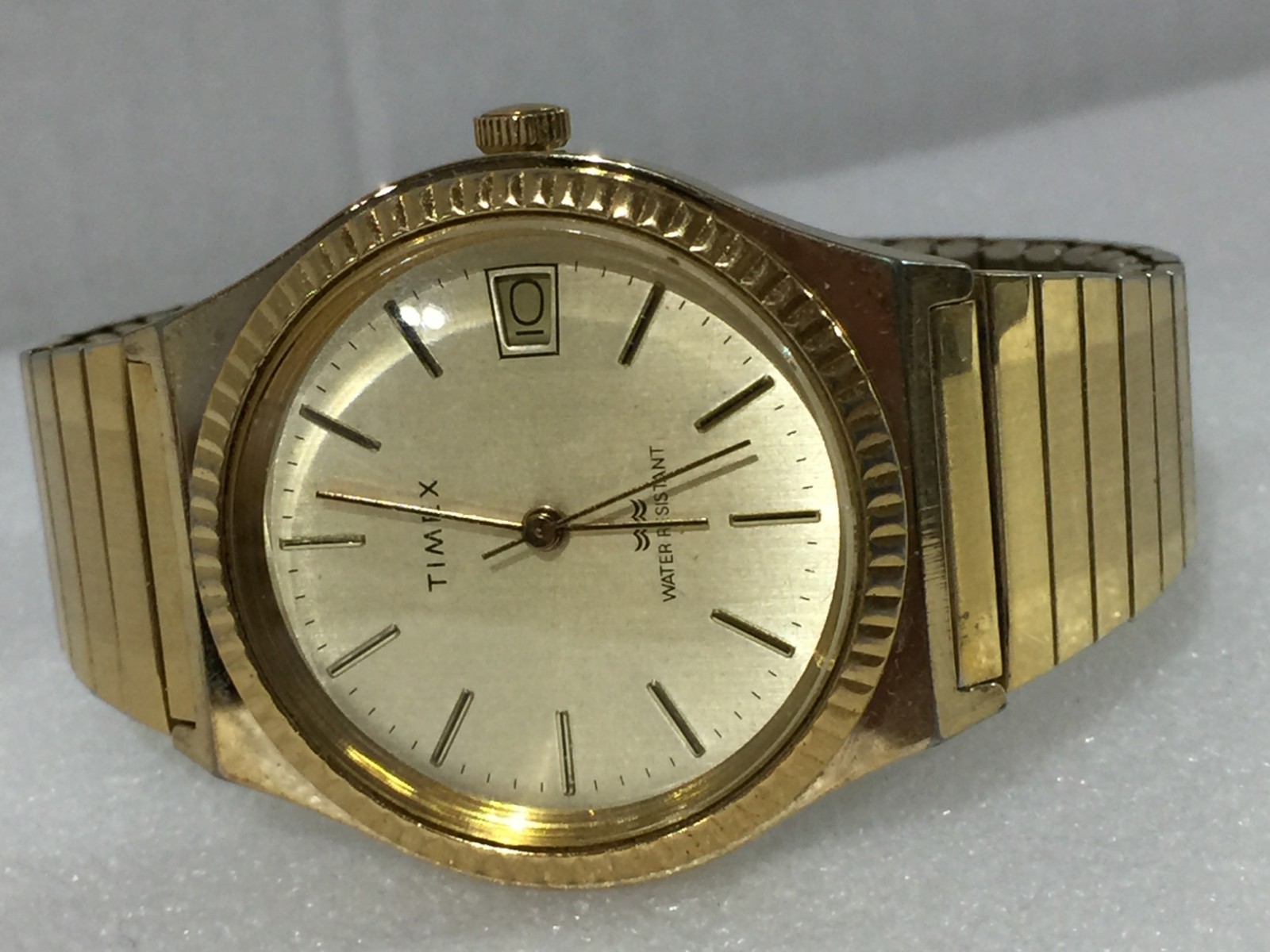 Vintage Timex Marlin Men’s Gold Tone Mechanical Wrist Watch With Date Working!