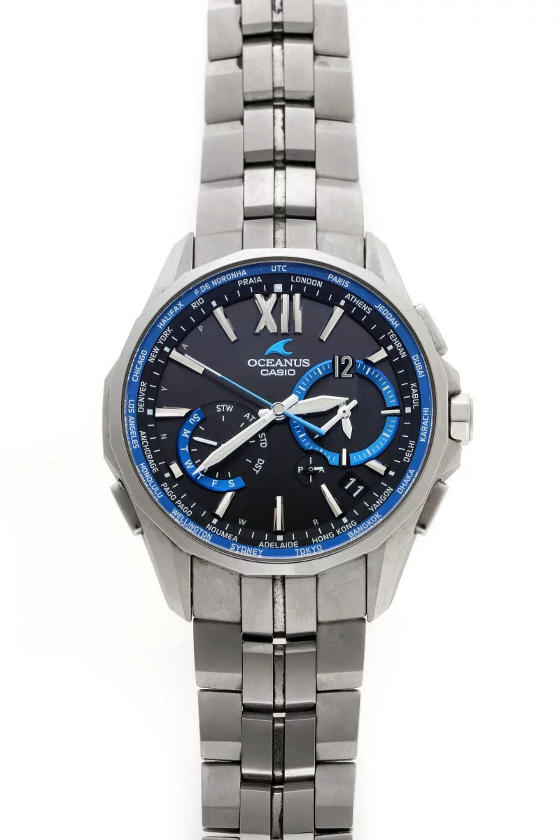 CASIO Oceanus Manta Tough Solar OCW-S3400-1AJF TI Used watch Excellent condition