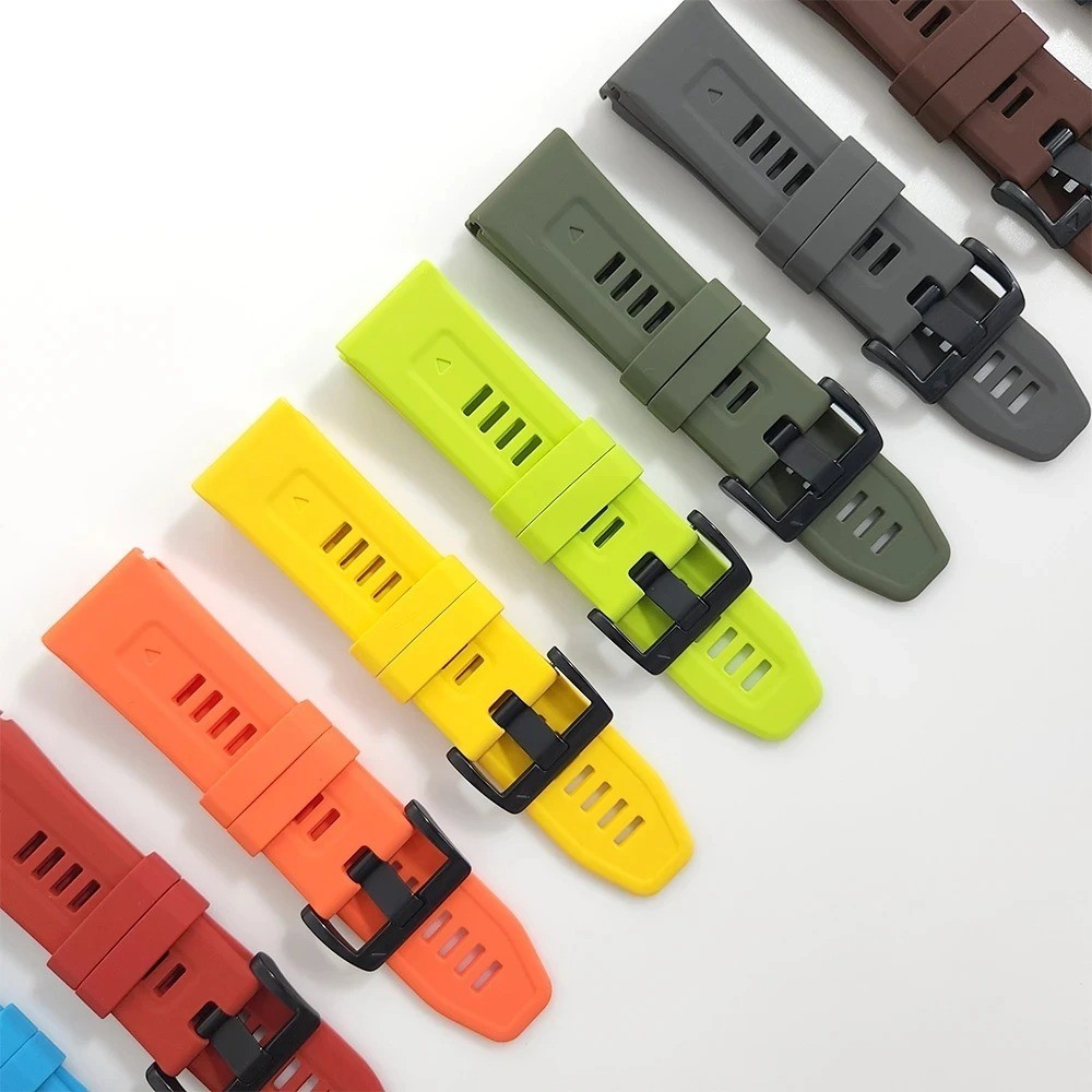 QuickFit 22mm 26mm Silicone Watch Band Quick Release Sport Strap Replacement