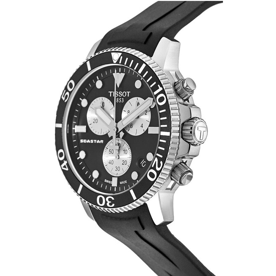 New TISSOT Seastar 1000 Black Chrono 45.5 mm Men’s Watch T120.417.17.051.00