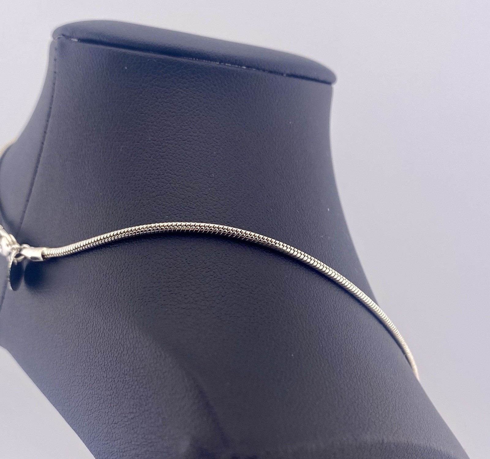 925 Silver Snake Chain Necklace, 16” – 7 Grams.