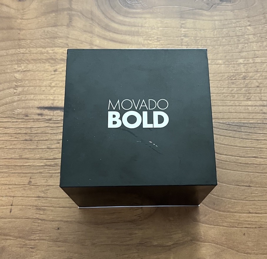 Movado Bold Fusion SWISS Quartz Black Dial Silicone Strap Mens Watch NEW BATTERY