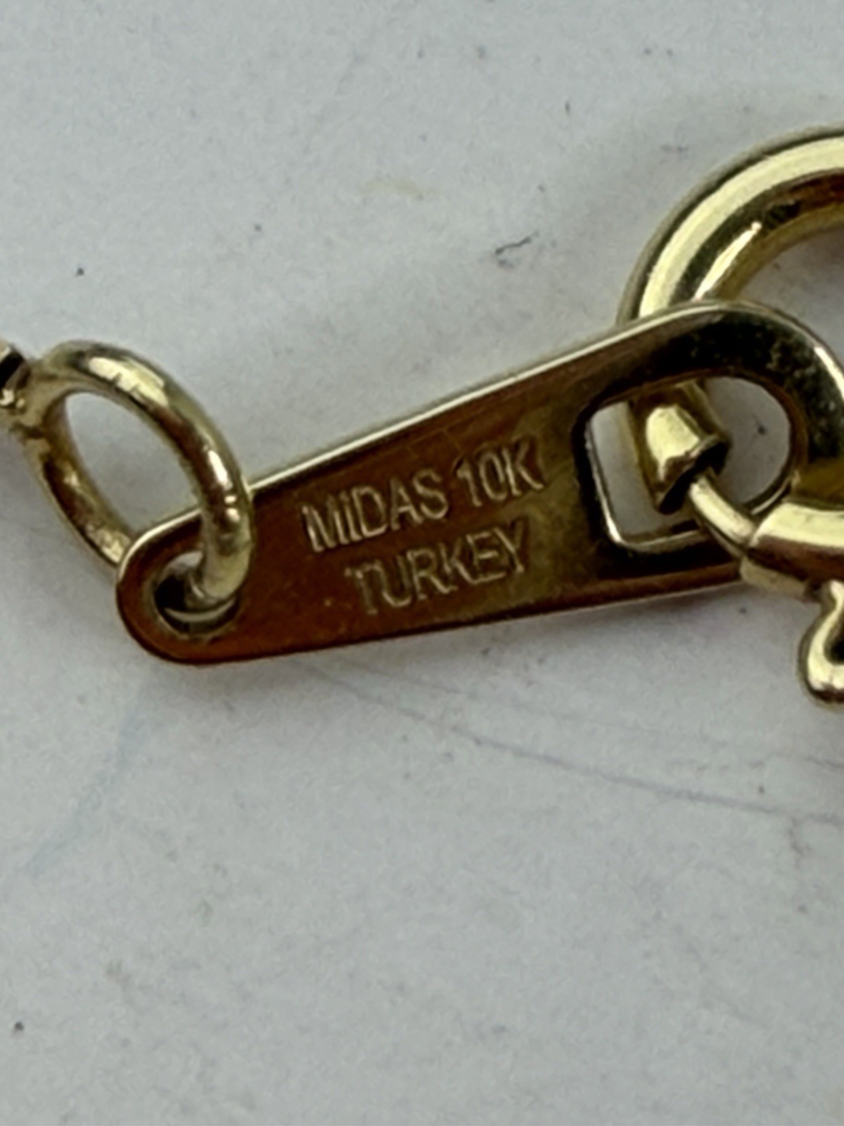 Midas 10K Yellow Gold Small Box Chain Necklace 22″ Made in Turkey 1.6g