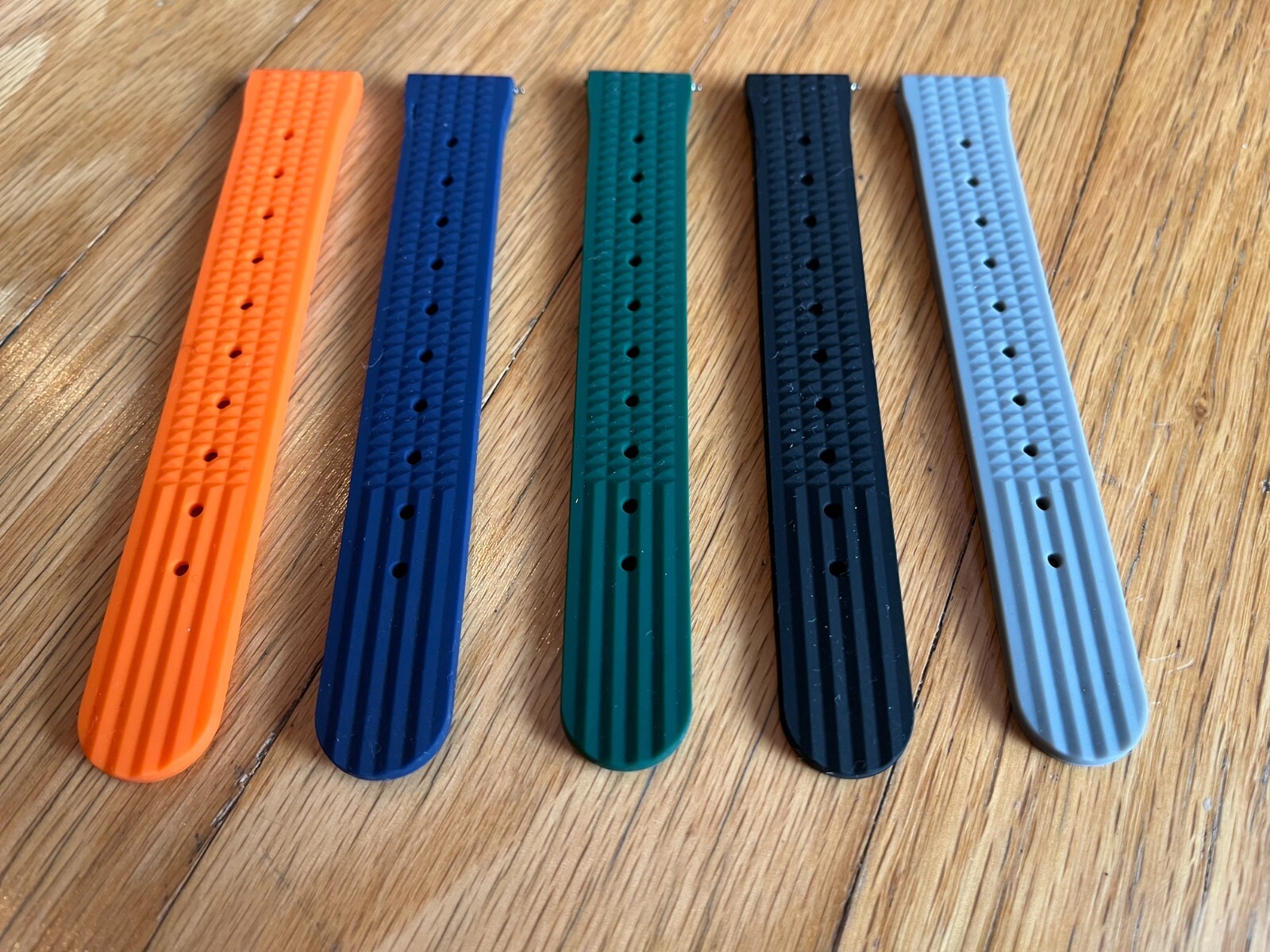 WISCASSET WATCH STRAPS – Rubber Waffle Strap (62MAS style) – 5 Colors