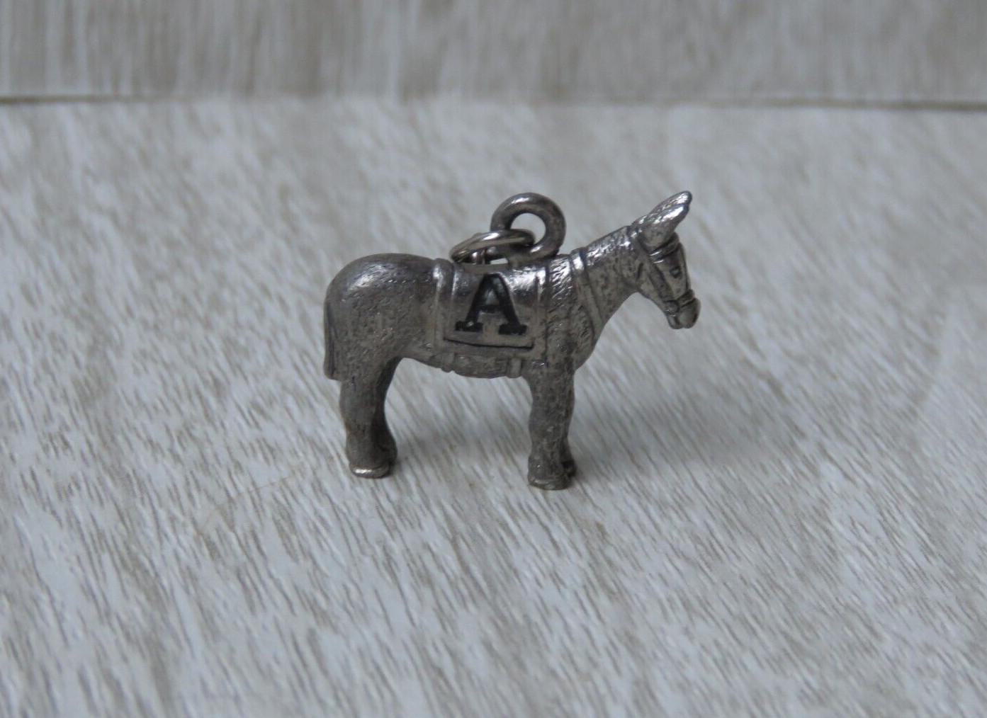 VTG Signed Kinney Sterling Silver Mule Donkey Animal A Bracelet Charm 0.75″
