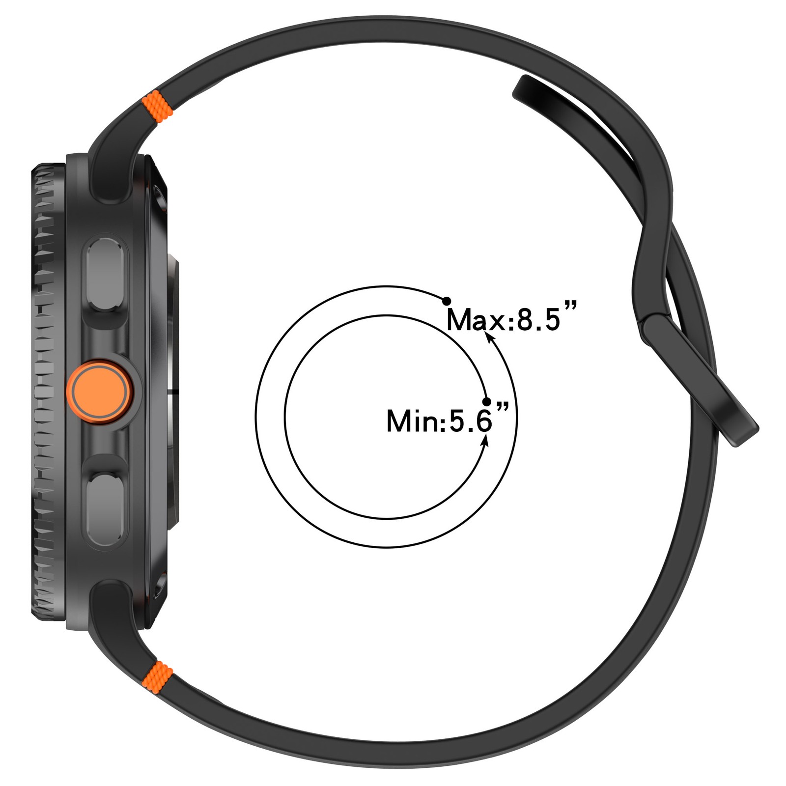 For Samsung Galaxy Watch 8 40/44mm Silicone Watch Band Strap with PC Case Cover