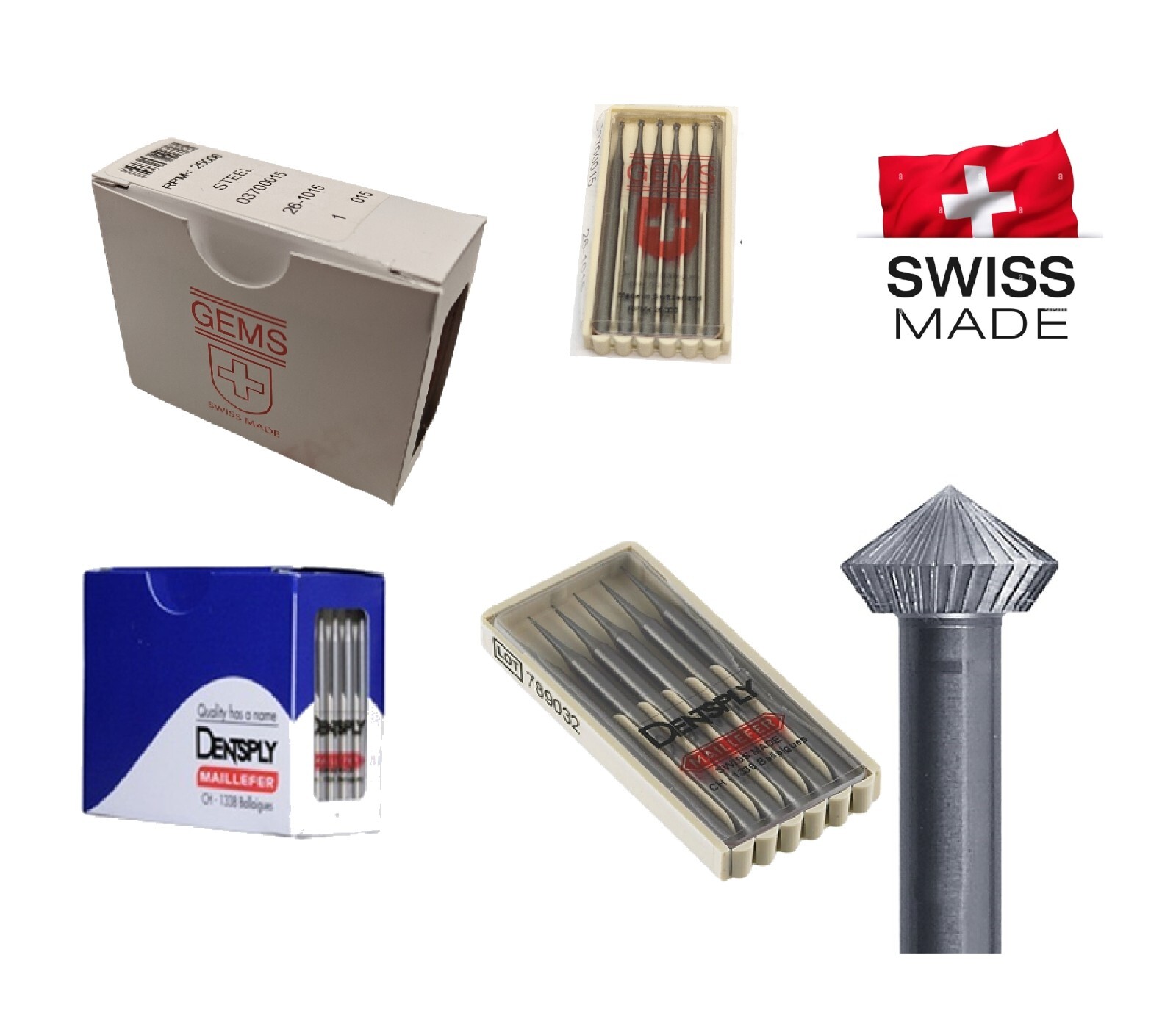 Swiss Burs Hart Bearing Fig 156C Diamond Setting Jewelry Steel Size 010 to 023