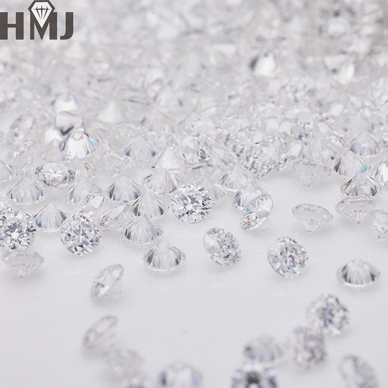 0.8~5.0mm 1ct Loose D White Color Moissanite VVS1 Round Gemstone Jewelry Stone