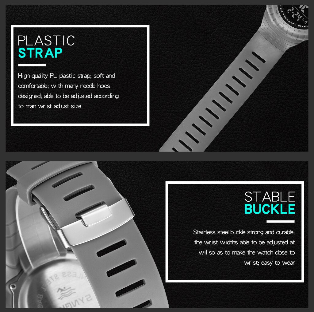 30M Waterproof Military Army Green Camouflage Watch Digital Wrist Watch Men
