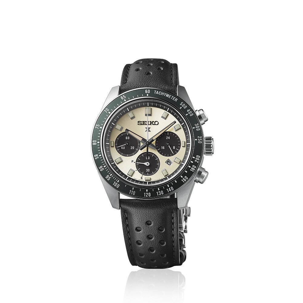 Seiko Prospex Solar Speedtimer SSC943P1 Mens Ivory Chrono Dial Watch 41.40mm