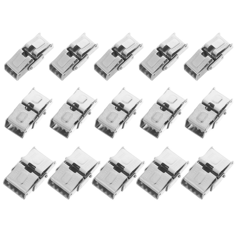 15pcs Stainless Steel Watch Band Clasp Deployment Fold-Over Buckle