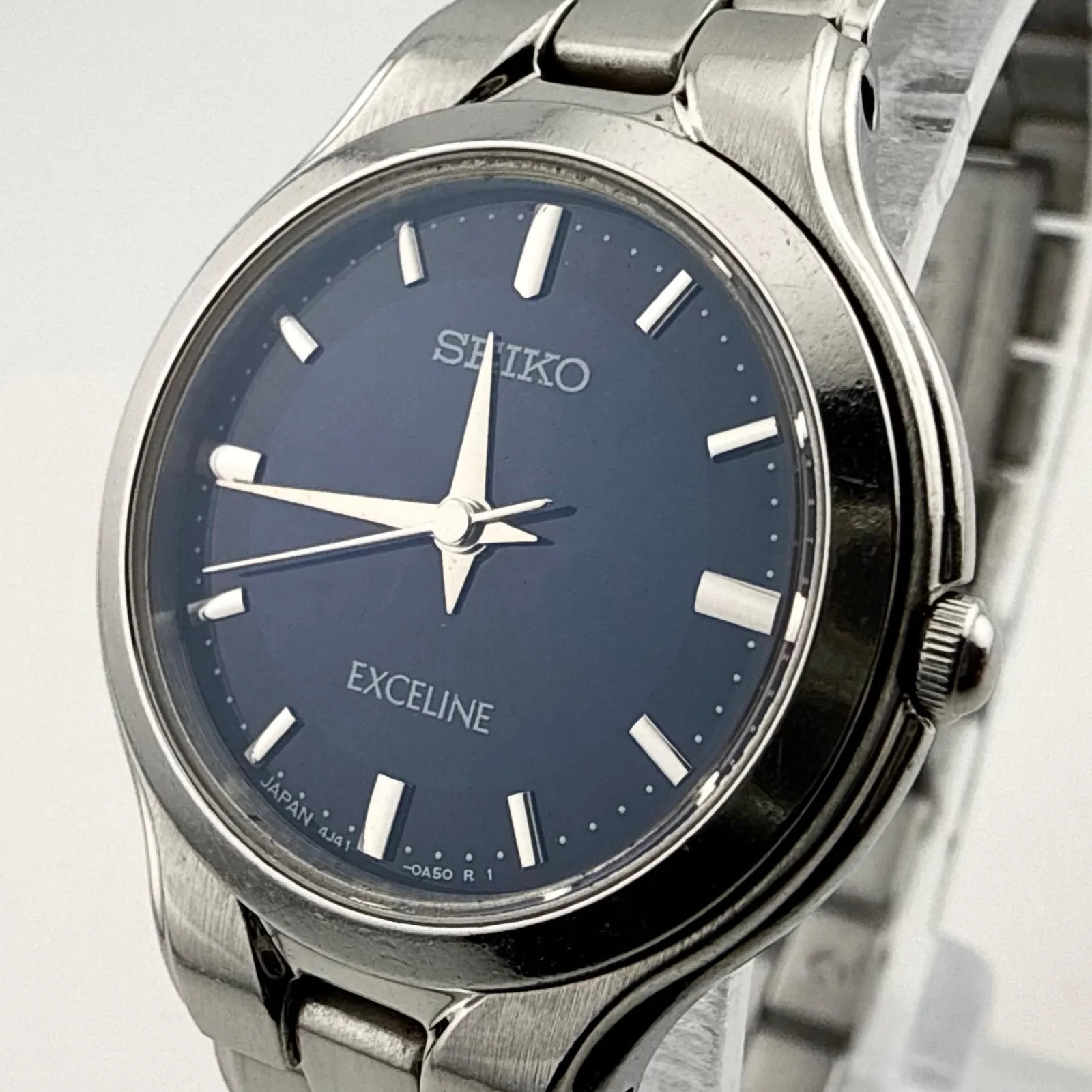 SEIKO 4J41-0A50 Seiko EXCELINE Ladies Quartz Watch, Working Condition, Battery R