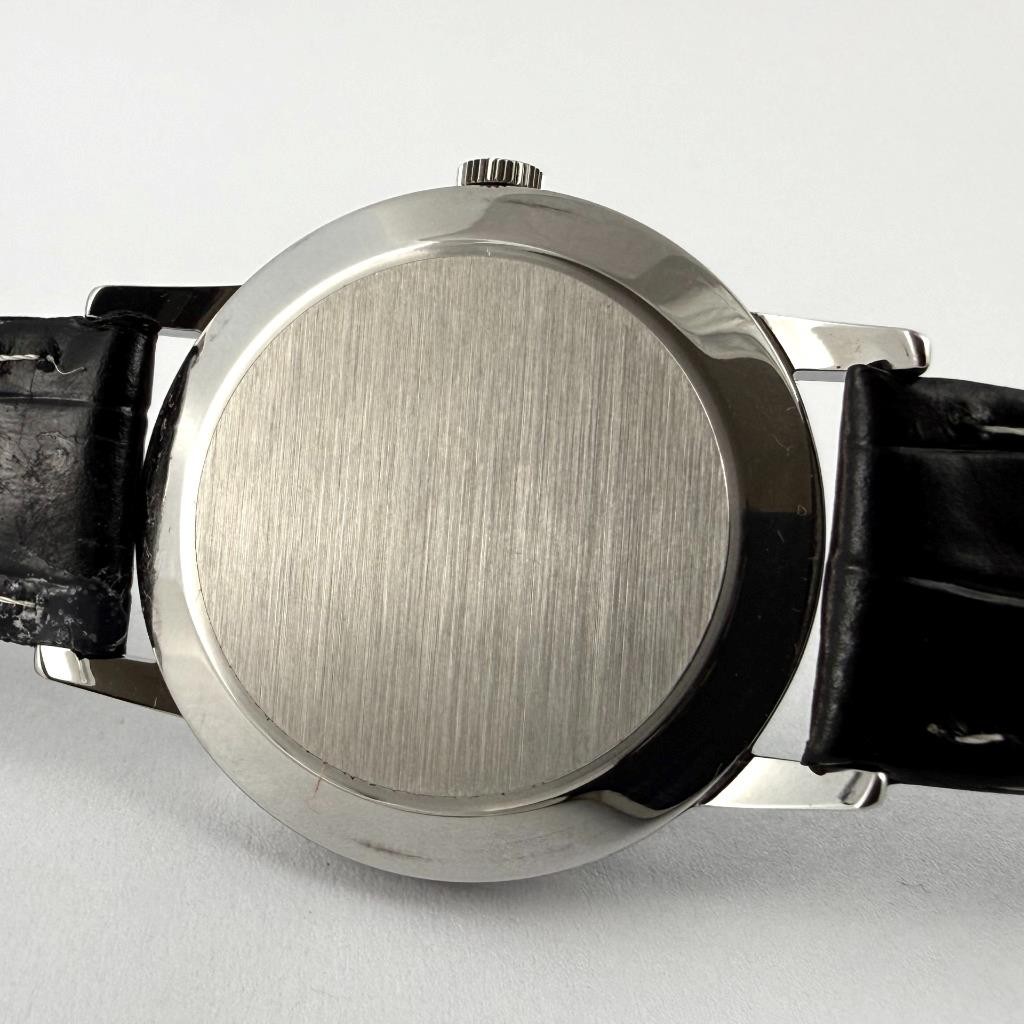 SWISS JUMBO GIRARD PERREGAUX MANUAL WIND NICE BLUE DIAL STEEL VINTAGE WATCH