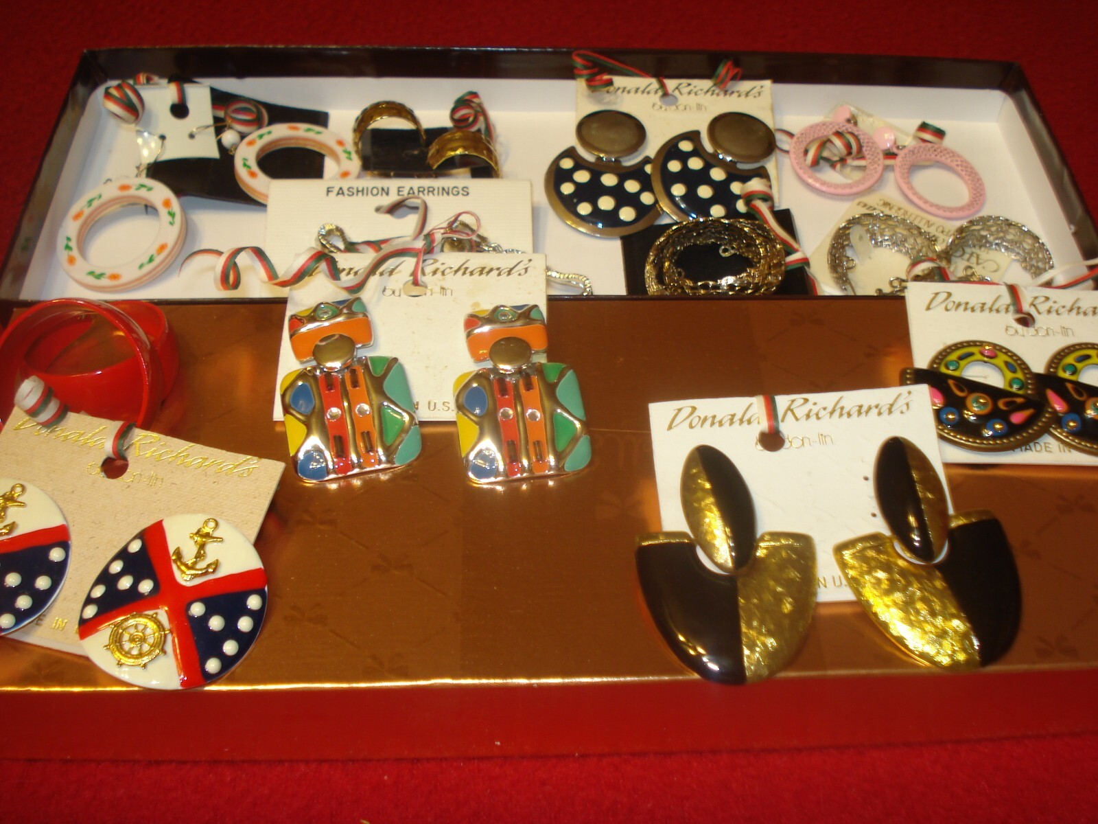 Lot of 12 Pierced Earrings ALL NEW 5 Donald Richards High Price