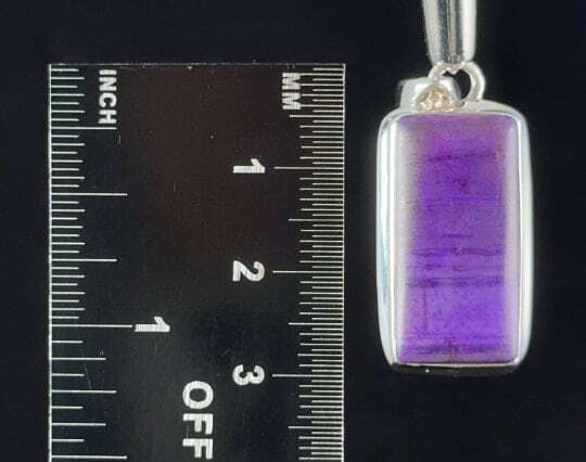 SUGILITE Crystal Pendant – AA, Sterling Silver, Cabochon – Jewelry, Gift, 54230