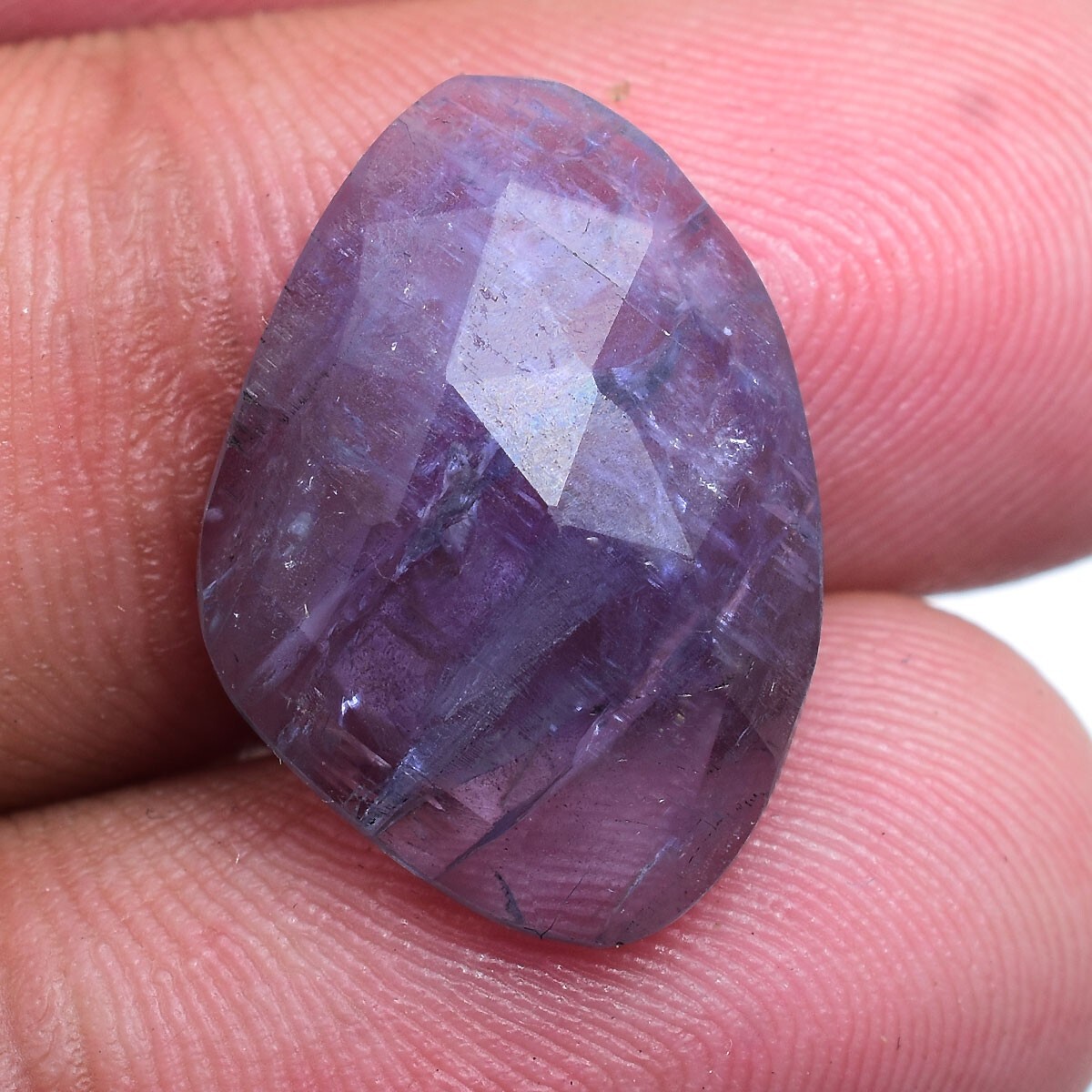 11.00 Cts Natural Tanzanite Untreated 20mm*14mm Huge Checker Cut Loose Gemstone