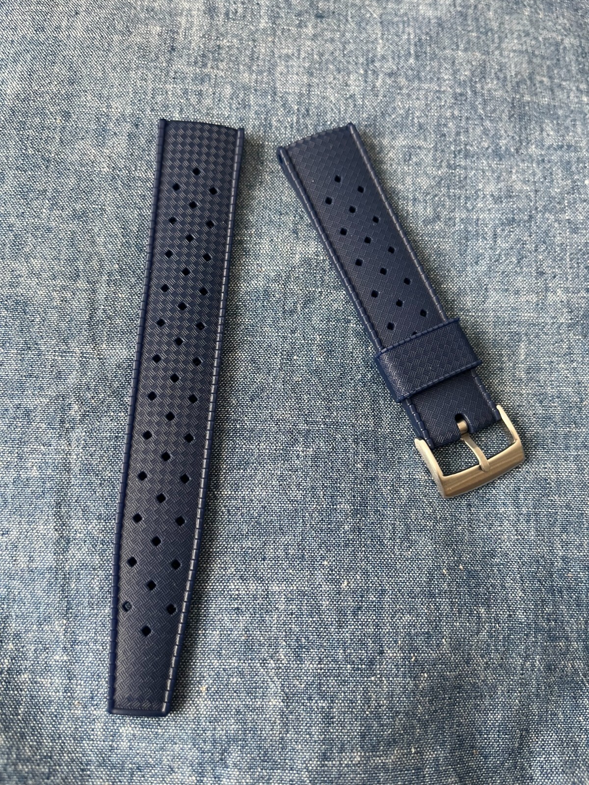 WISCASSET WATCH STRAPS Tropical Diver Rubber Watch Strap (FREE SHIPPING)