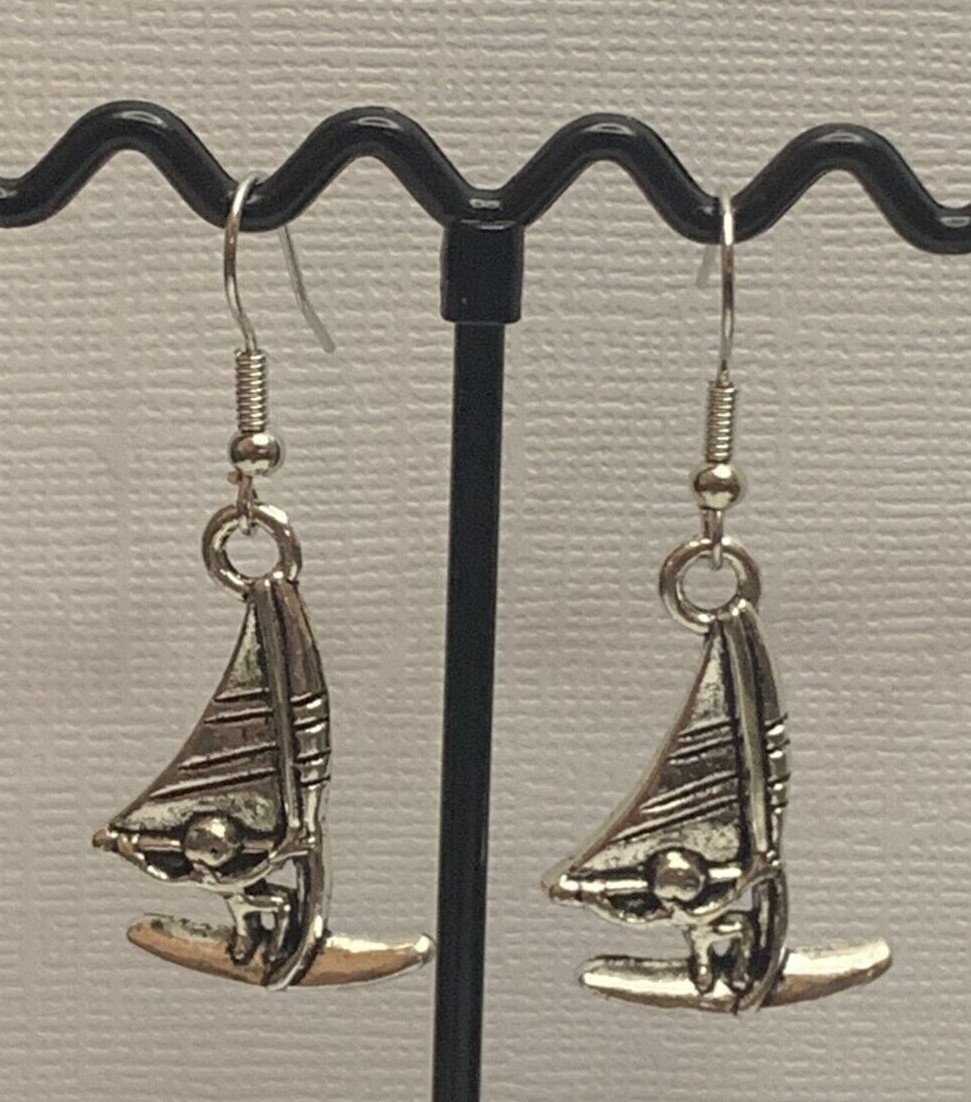 Wind Kite Earring, Surfing Earring, Surfer Earring, Nautical Earring, Gift Idea