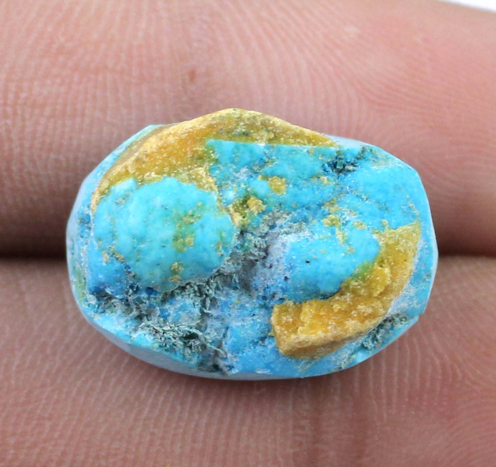 22.65 Ct Certified Natural Blue Turquoise Oval Sleeping Beauty Gemstone T22247