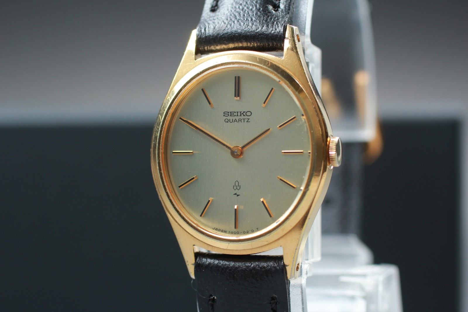 Vtg 1978 N MINT Seiko Belfina 1400-5150 Quartz Gold Oval ASGP Womens Watch JAPAN