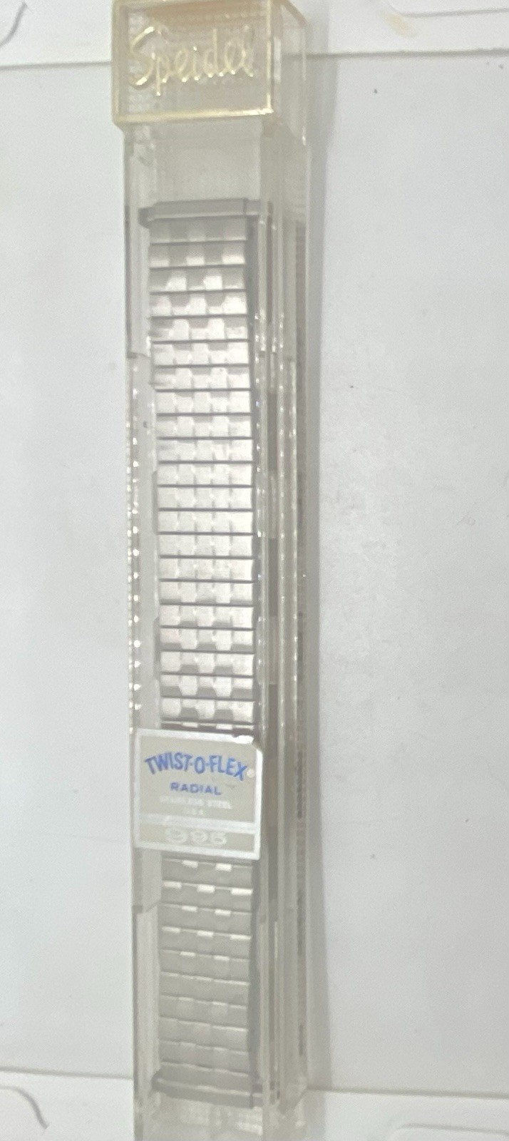 VTG NEW SPEIDEL Twist-O-Flex RADIAL Silver Expansion Band 16-22mm Lugs 6” Long