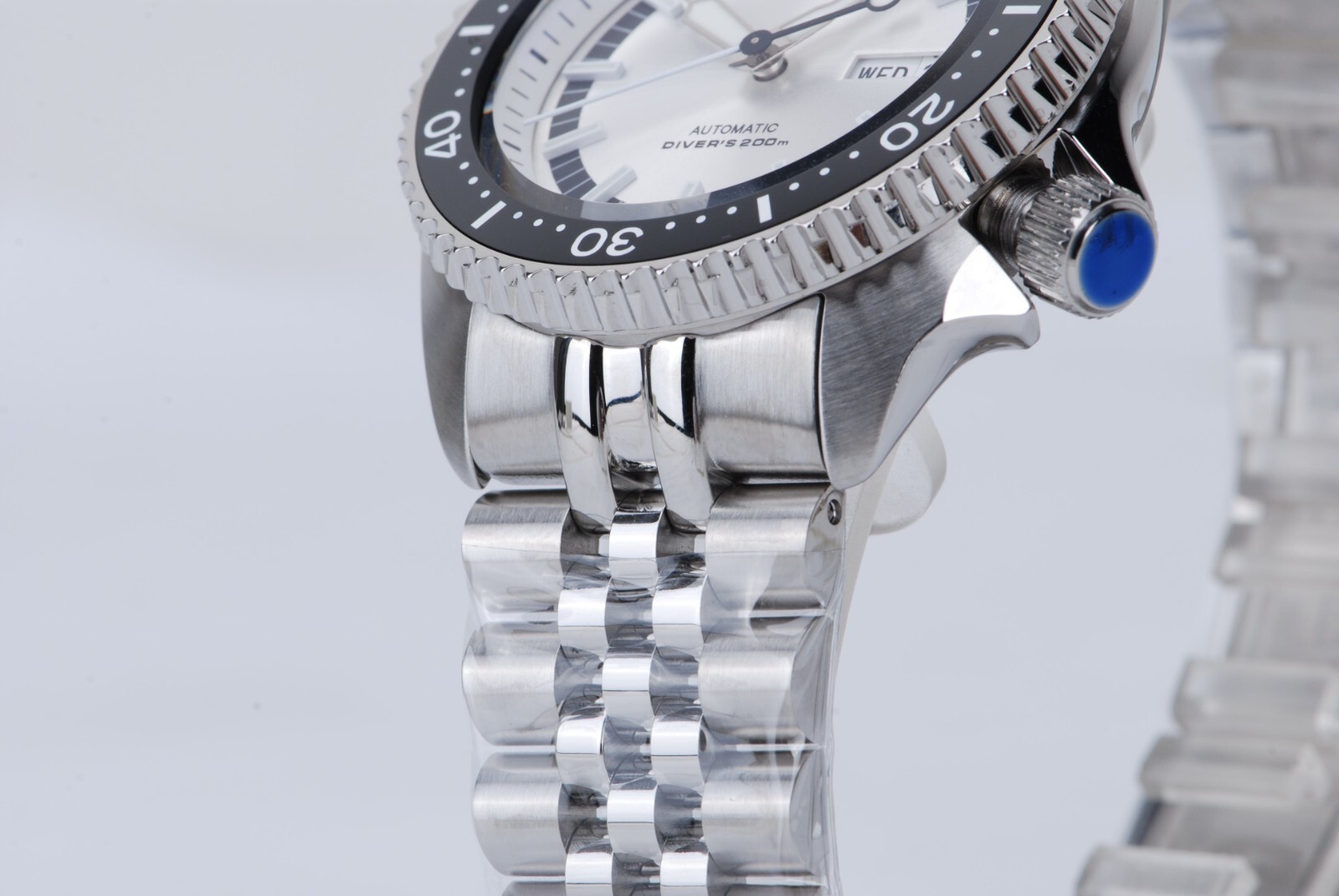 Heimdallr Sharkey SKX Day Date Dial NH36 Automatic 200M Diver Watch C3 BGW9 316L