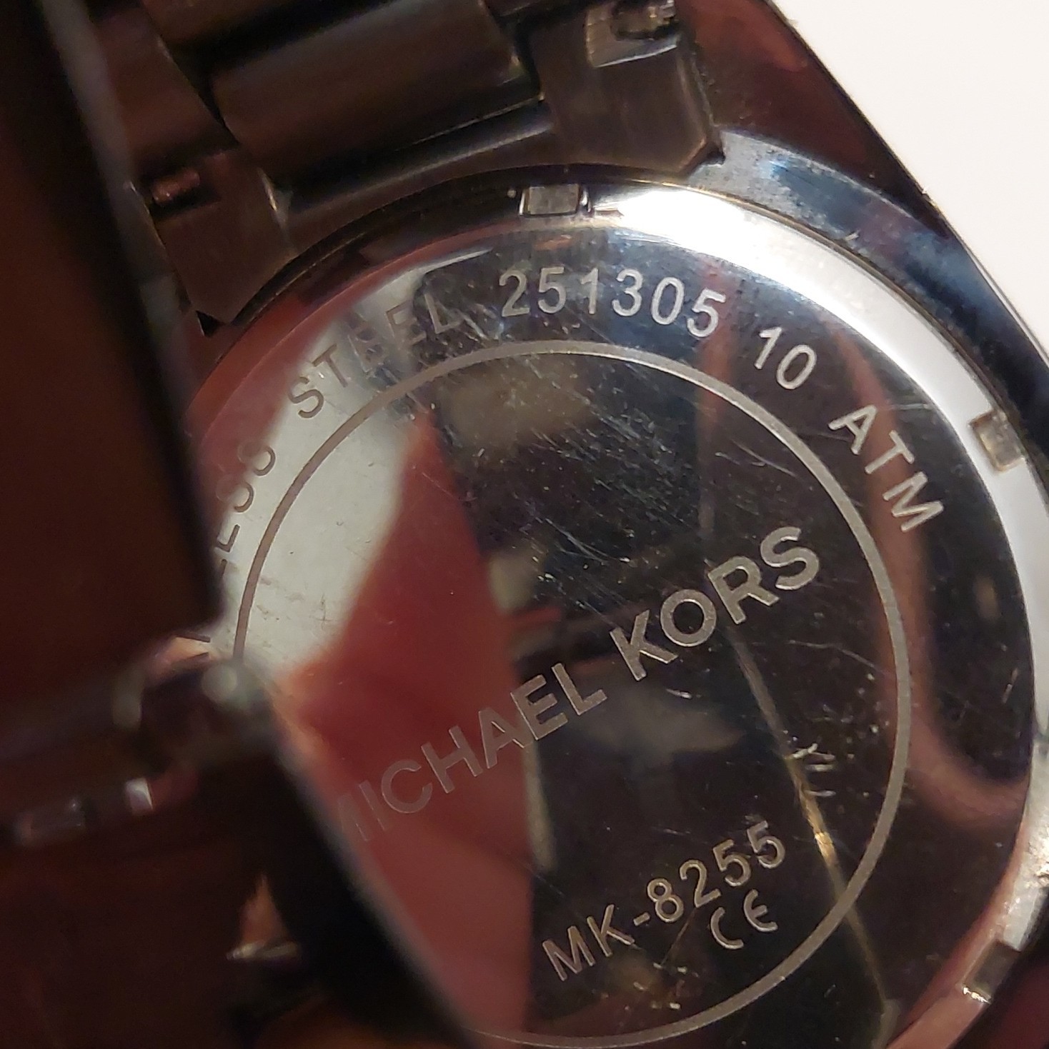 Michael Kors Gunmetal+Rose Gold Stainless Steel Watch MK-8255 – Perfect Working
