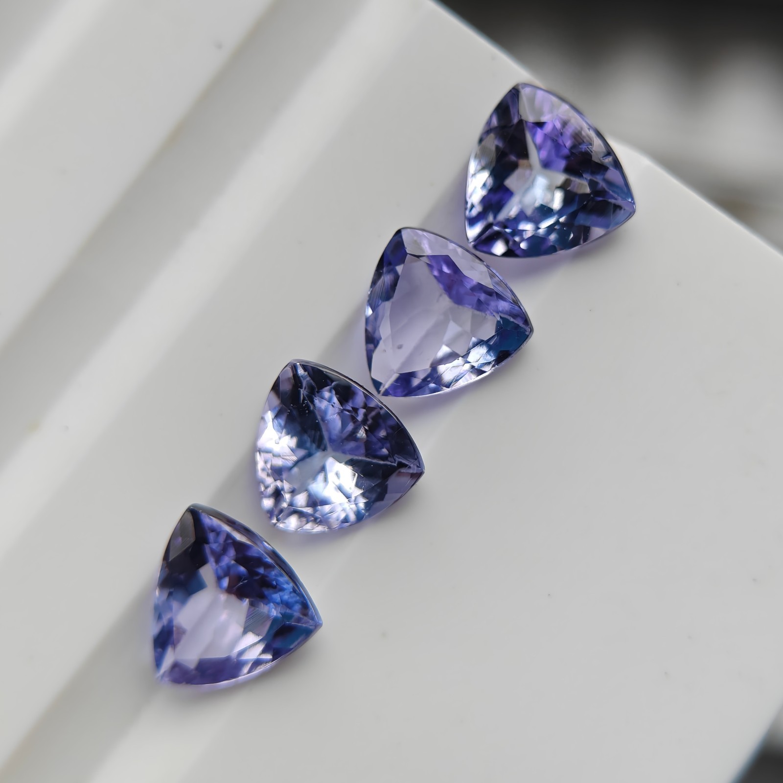 Natural tanzanite lot trillion gemstone loose gemstone jewelry making| 6mm