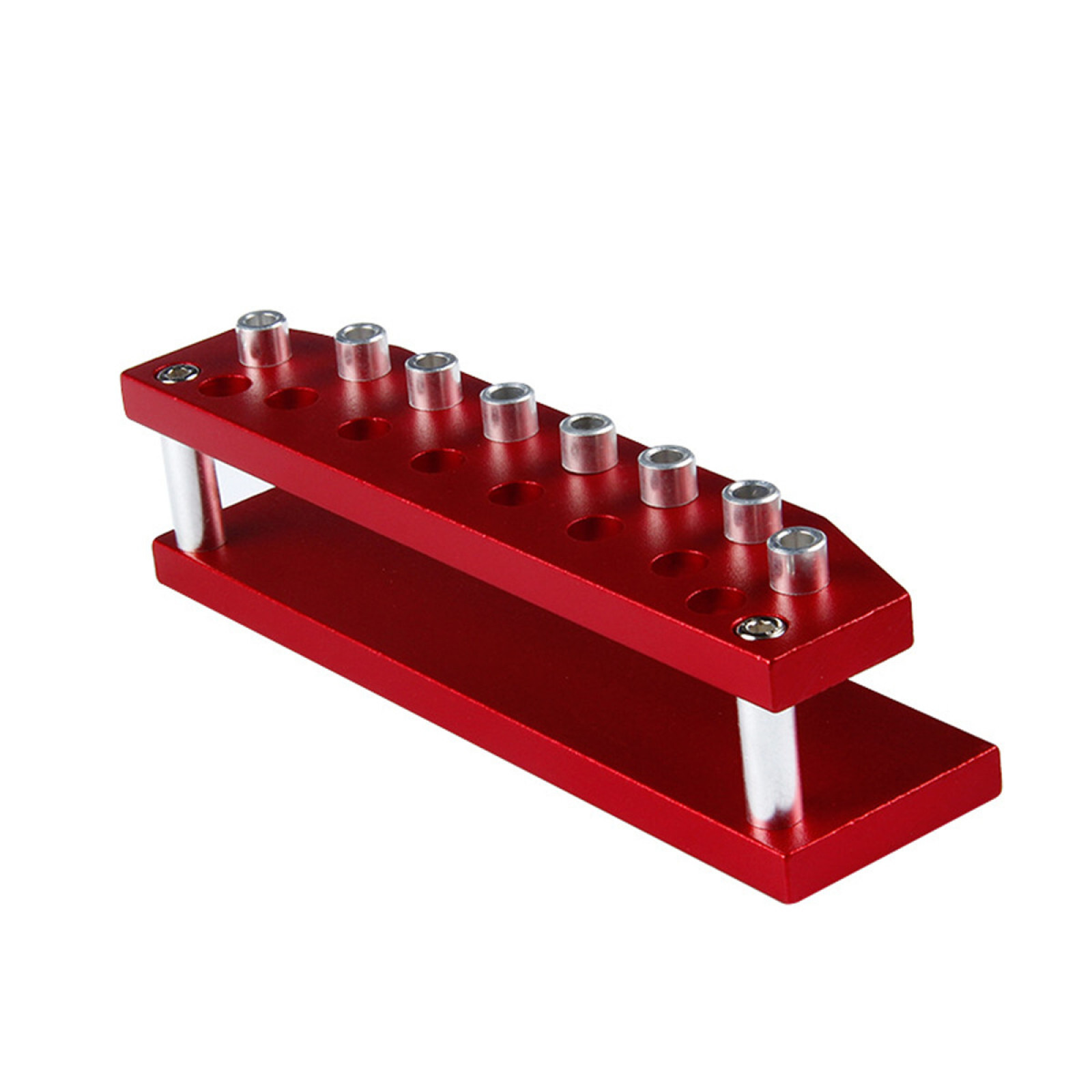 Aluminum Alloy 8-Holder Organizer Screwdriver Stand Rack Watchmaker Repair Tool