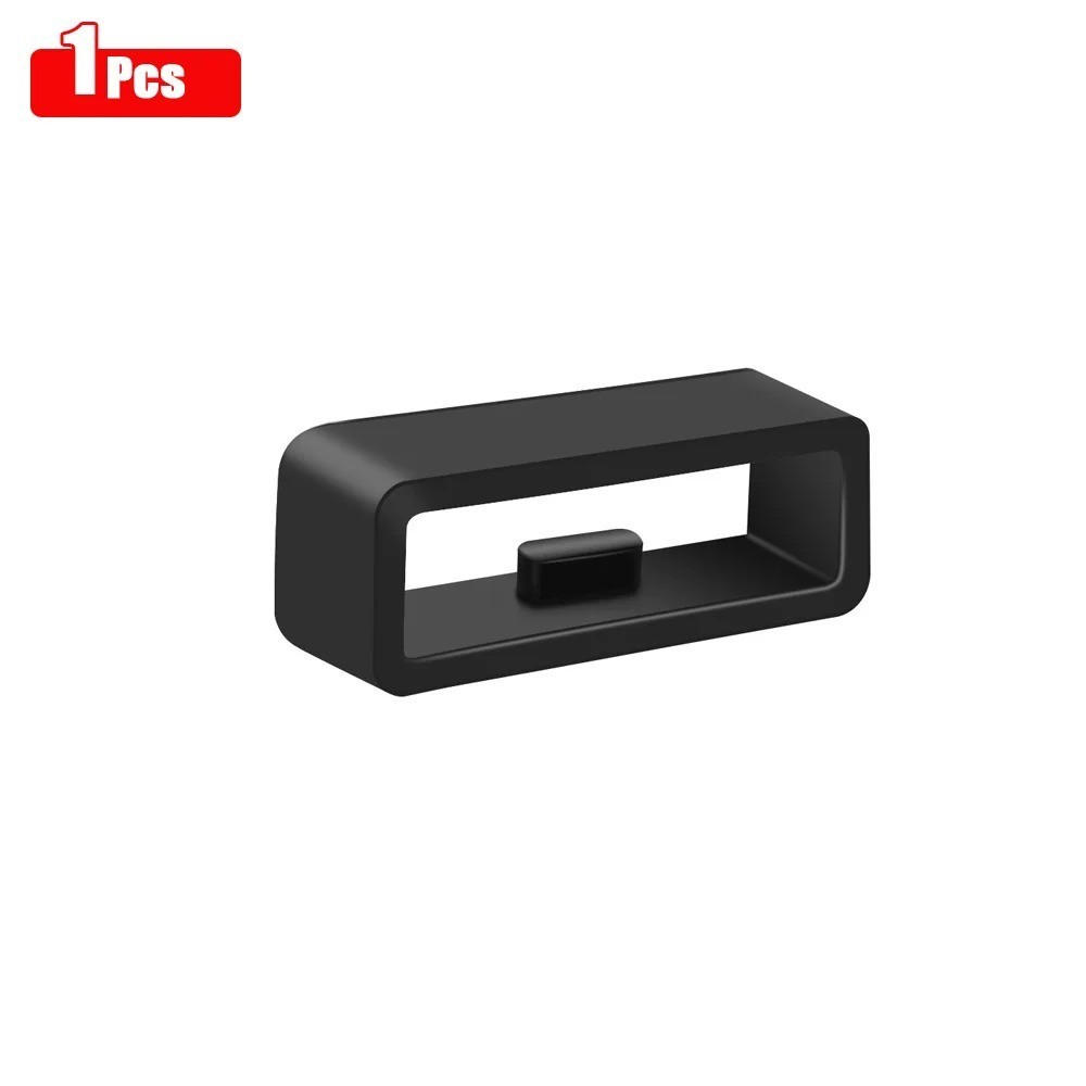 10-Pack Silicone Watch Strap Band Hoop Loop Retainer Buckle Holder Ring Keeper