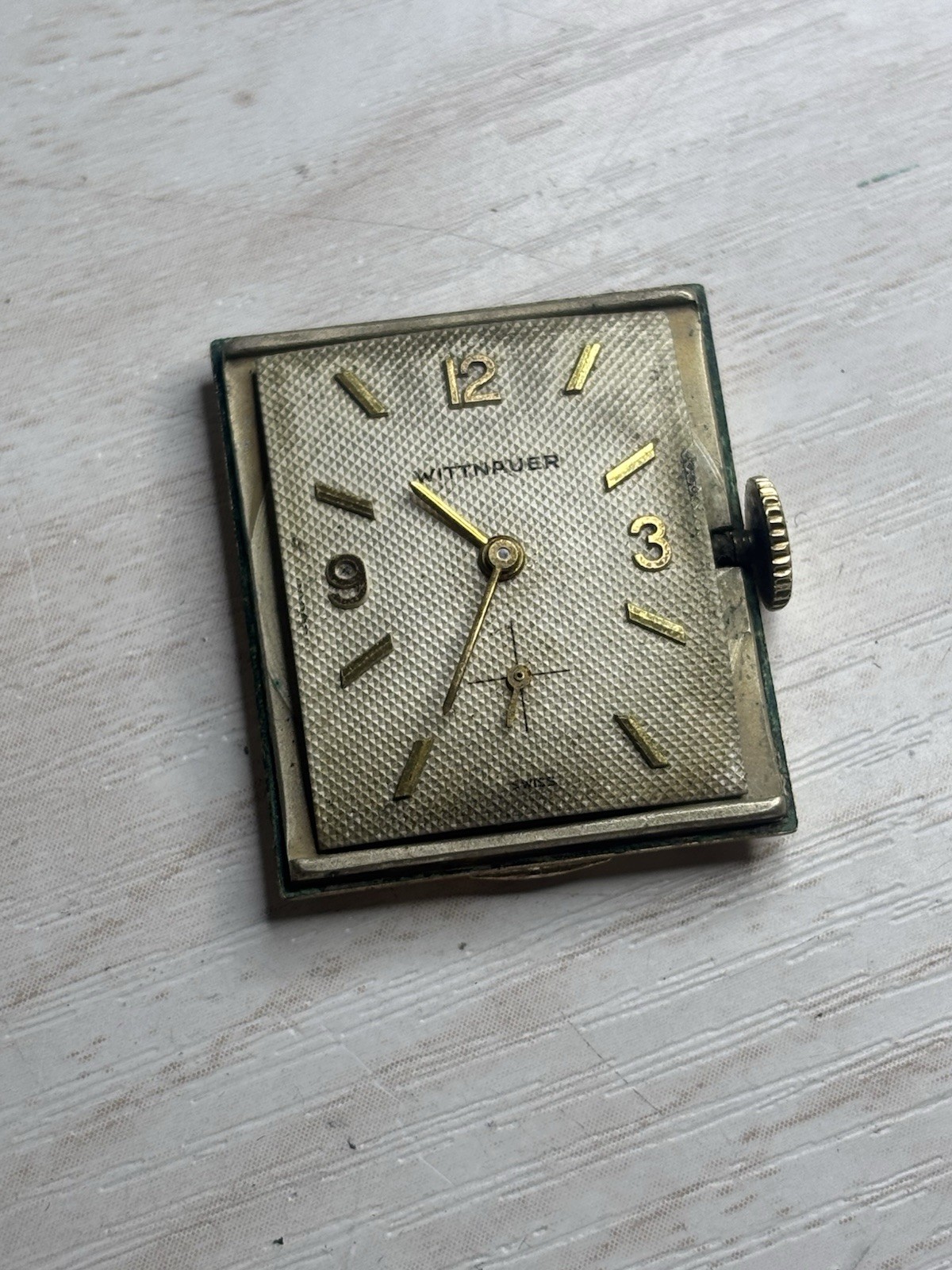 REPAIR RUNS/STOPS Vintage Men’s Wittnauer Fancy Lugs 23mm 10K Gold Filled, 9WN