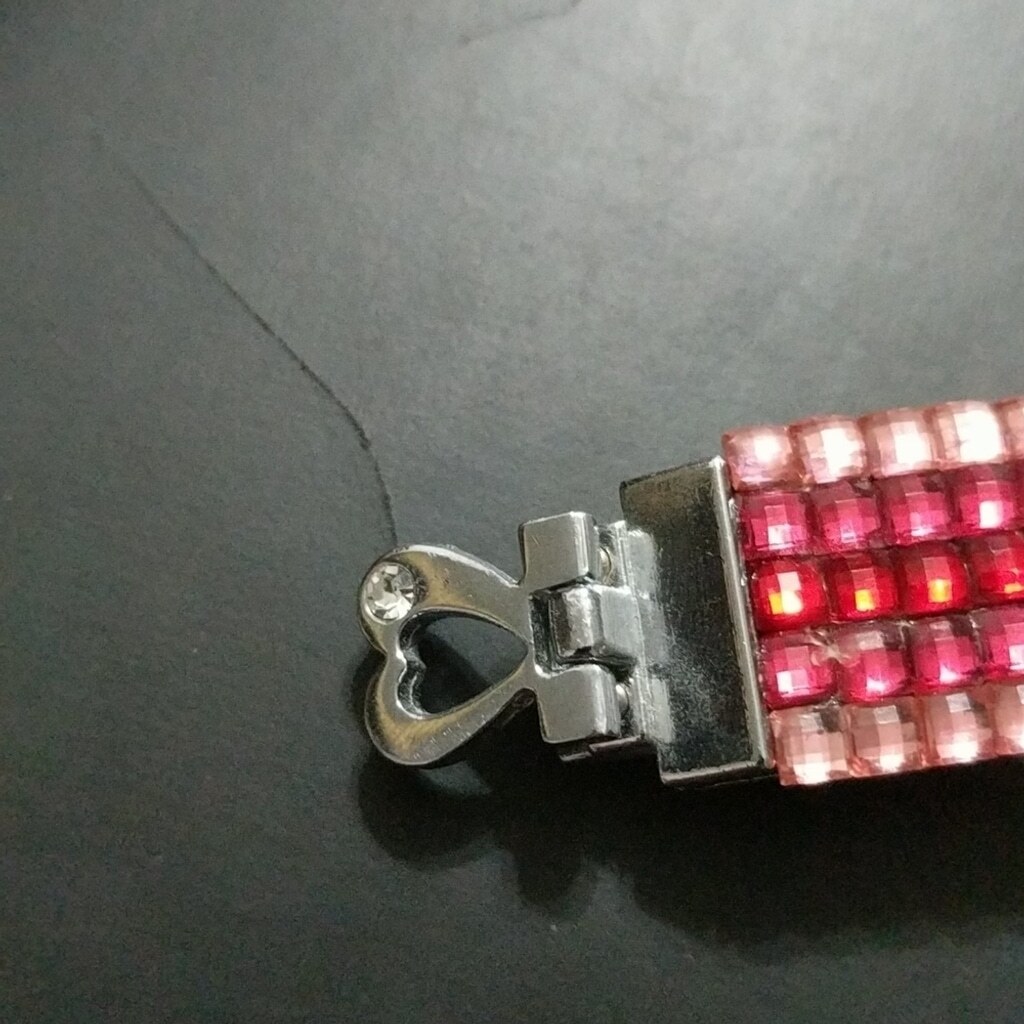 The Olivia Collection Pink Red Rhinestone Statement Bracelet