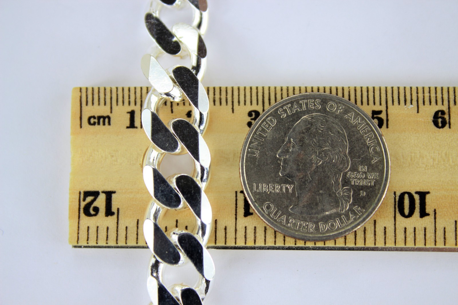 .925 Sterling Silver Cuban Link Chain Necklace 1mm ~ 13mm Men Women 16″ ~ 40″