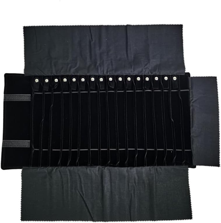Jewelry Roll Untangled Secure Necklace Travel Storage Bag Displays Portable