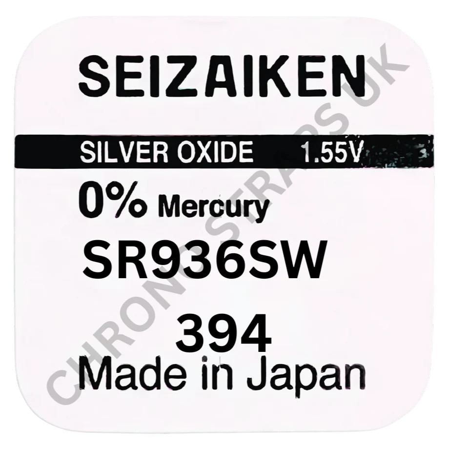 Seizaiken 394 / SR936SW Silver Oxide Watch Battery