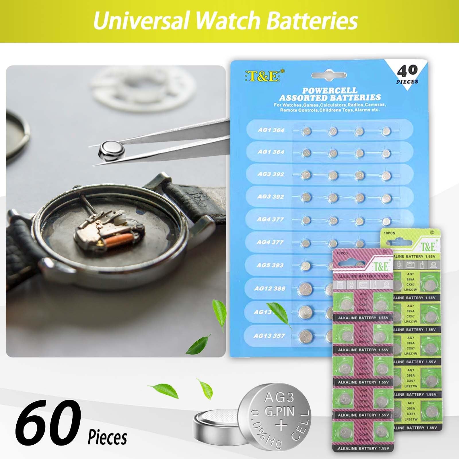 GLDCAPA Watch Battery Replacement Tool, Repair Kit, Link Black