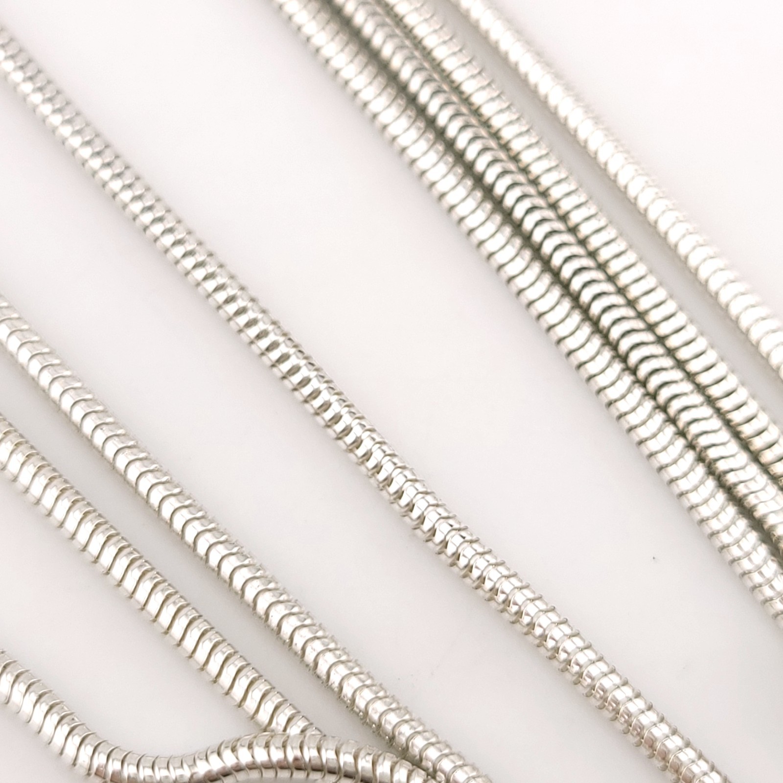 Vintage Tiffany & Co. Sterling Silver 2mm Snake Chain 72′ Inch Necklace