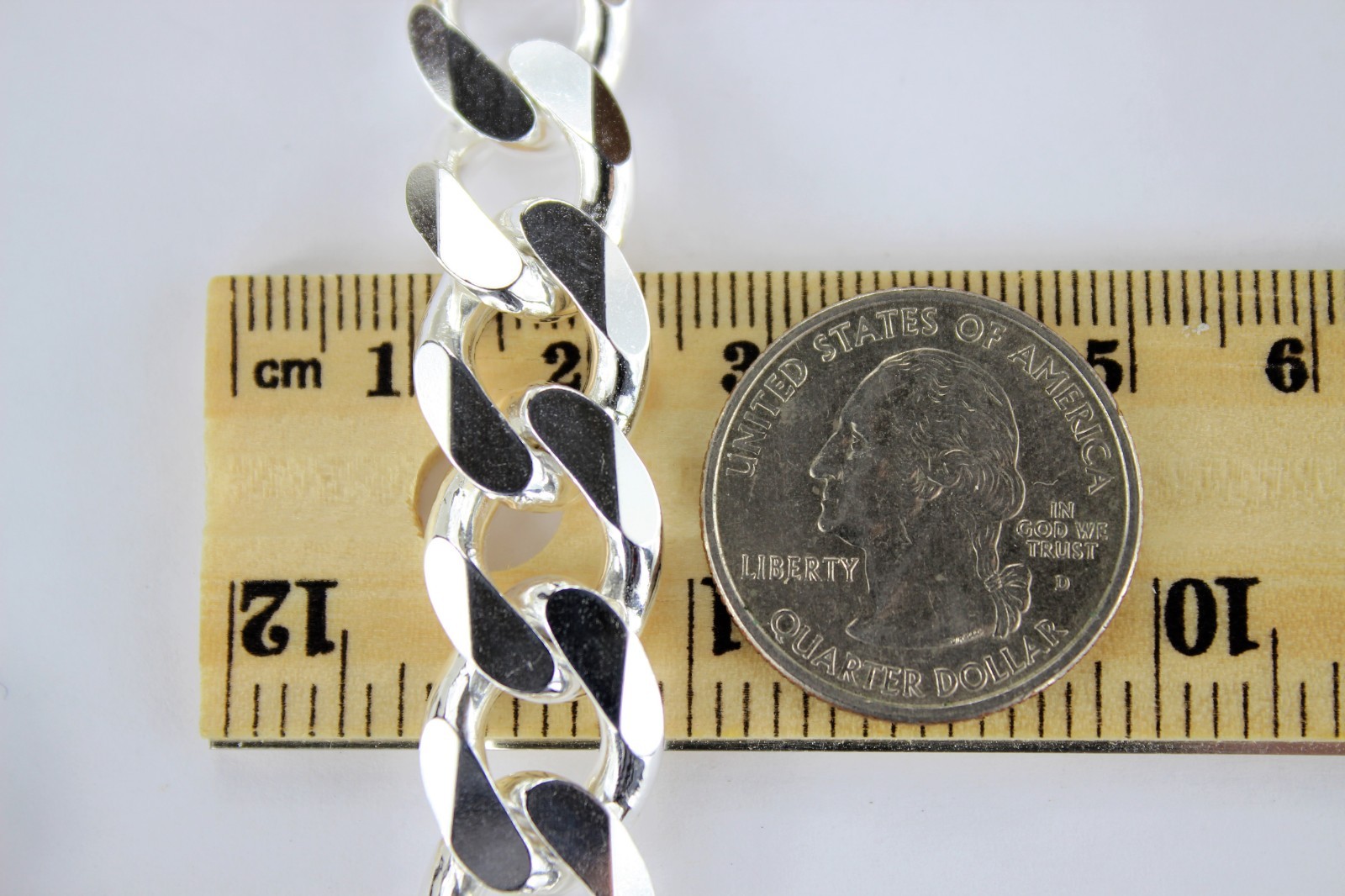 .925 Sterling Silver Cuban Link Chain Necklace 1mm ~ 13mm Men Women 16″ ~ 40″