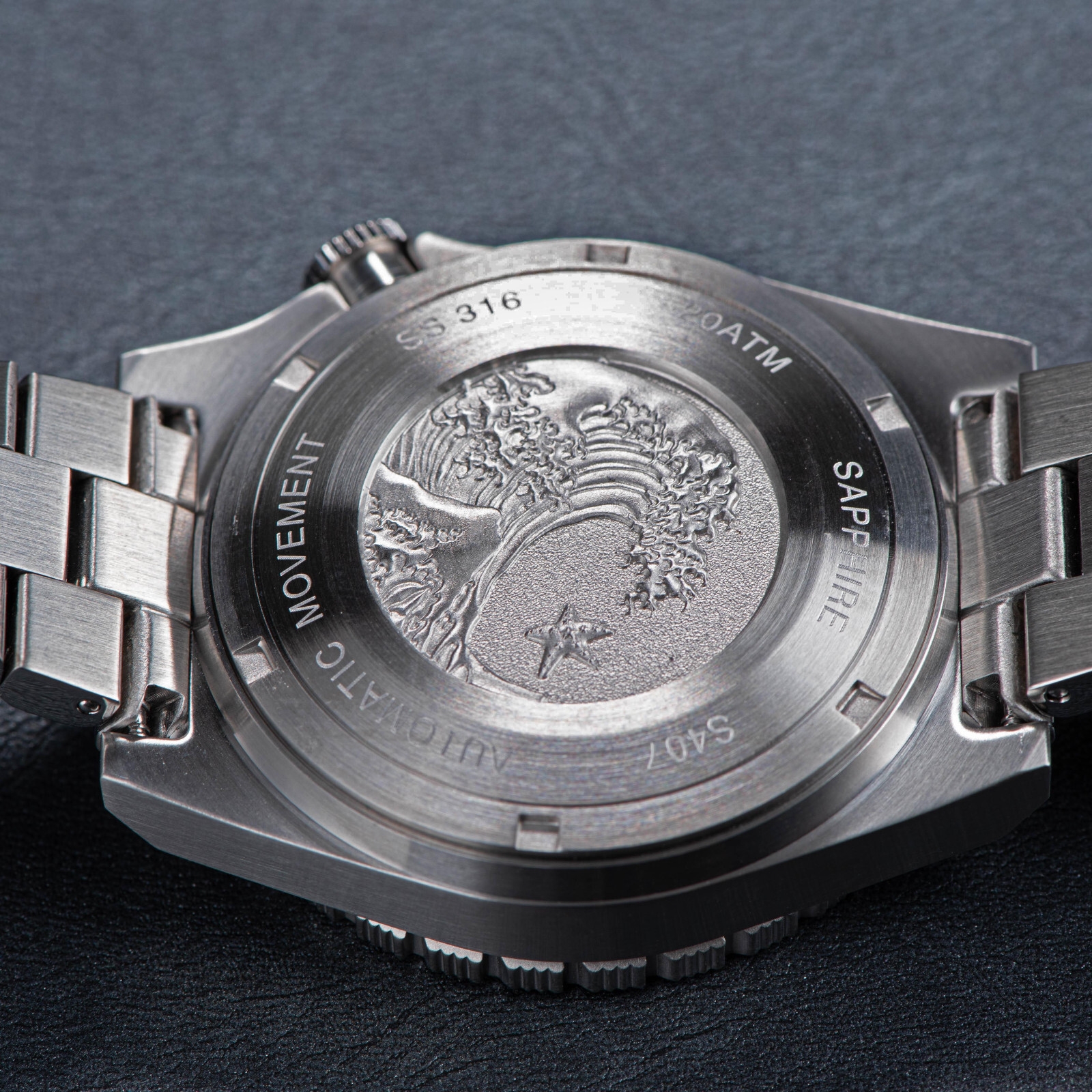 Seestern V3 S407-600T.W Genuine Ceramic Bezel 200m DIVER’S Sport Watch WHITE