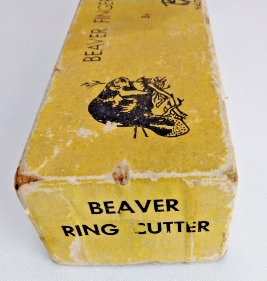 Vintage Rudolph Beaver Finger Ring Cutter Medical Tool Box Instructions USA