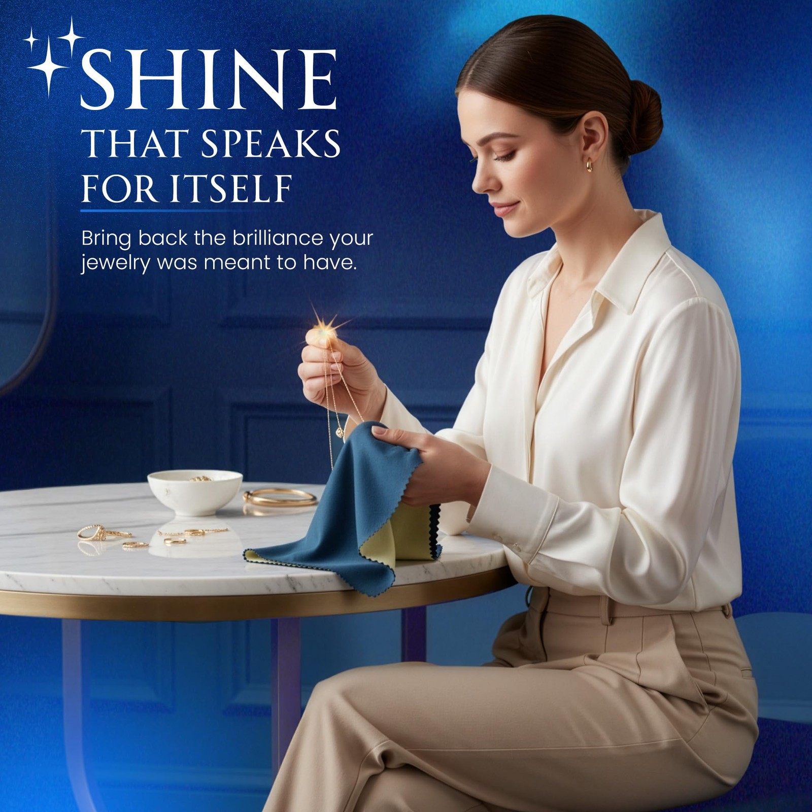 Jewelry Care Cloth Pre-Treated for polishing Gold Silver and Platinum Jewelry…