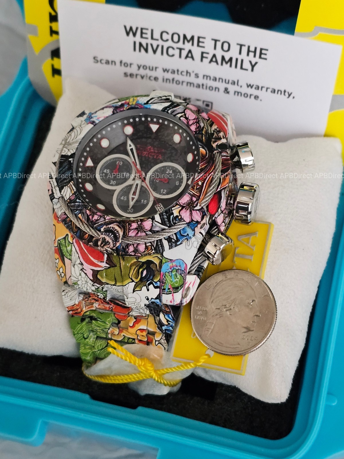 Invicta – Bolt ZEUS – HYDROPLATED – Aqua Plated Chronograph – 53mm mens watch
