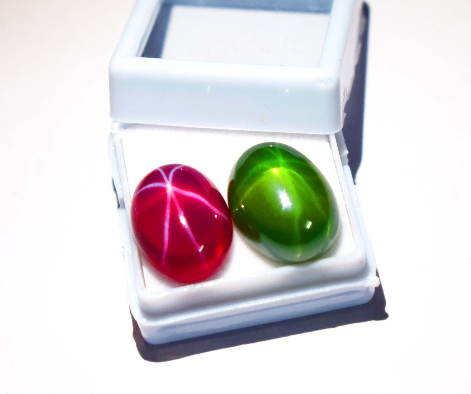 20ct Natural Mix Star Gemstone Lot Oval cut Loose Star Ruby Star Green Sapphire