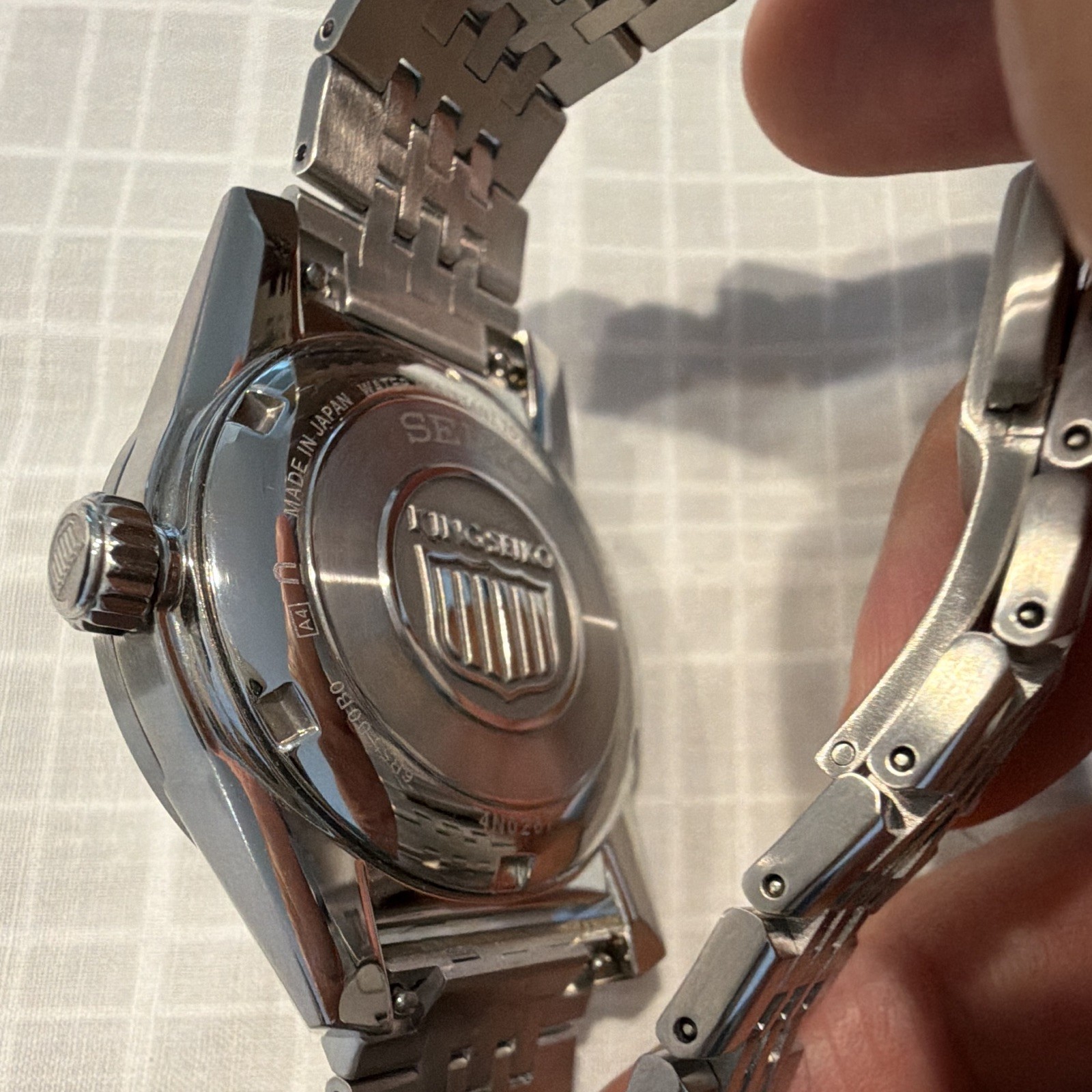 Seiko King Seiko Blue Sunburst Denim Dial Auto Date 38mm Steel, Box & Papers