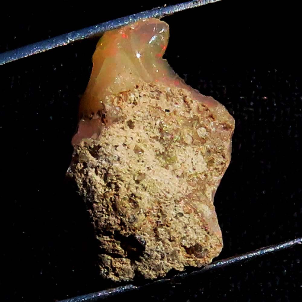 Untreated Ethiopian Opal Rough Uncut Multi Fire Rough 10.95 Cts 12x20x10 mm BR50