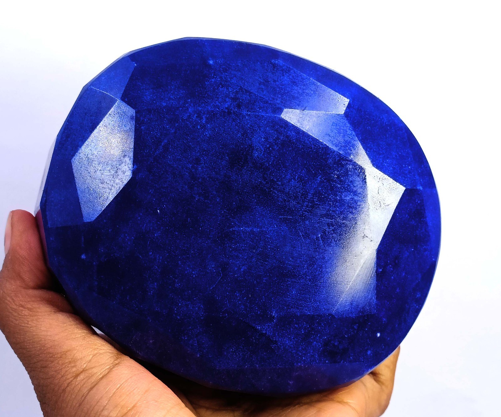 Brilliant Quality 4143 Ct Natural Blue Sapphire Oval Shape IGL Gemstone 6MHO