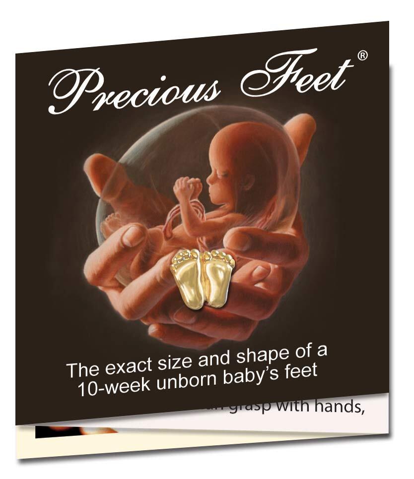 Precious Feet, 14k Gold Plated, Magnetic Clasp Jewelry, Lapel Pin