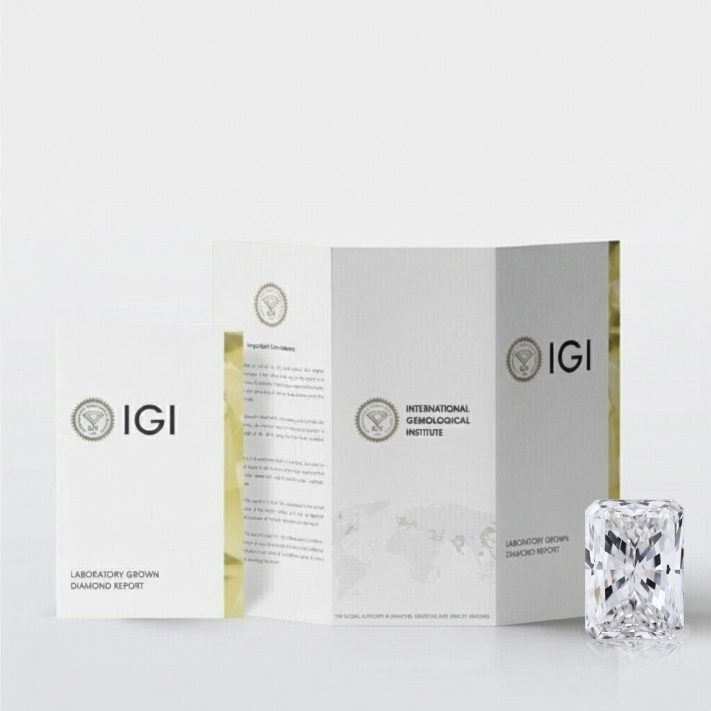 EGL F/VS 1 Ct Radiant Lab Created Diamond Stud Earrings White Gold Plated 925