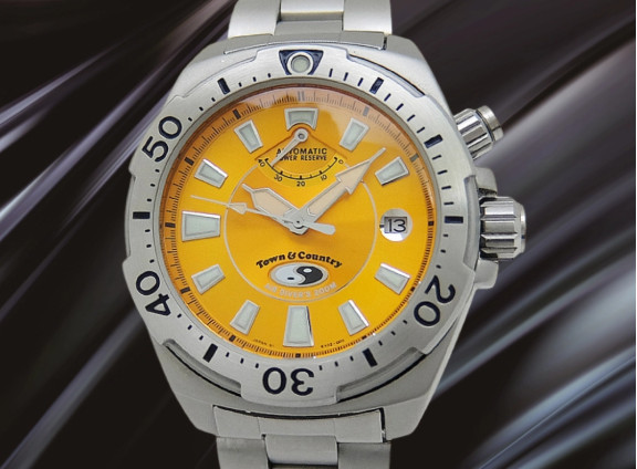 ORIENT Town & Country Air Diver’s Ref.EX02-D0 Orange Dial 200M 40mm Date Men’s